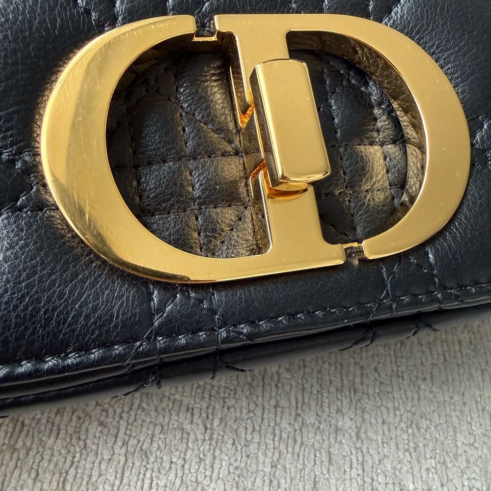 Dior Black Quilted Mini Shoulder Bag with Gold CD Chain - Picture 2 of 4